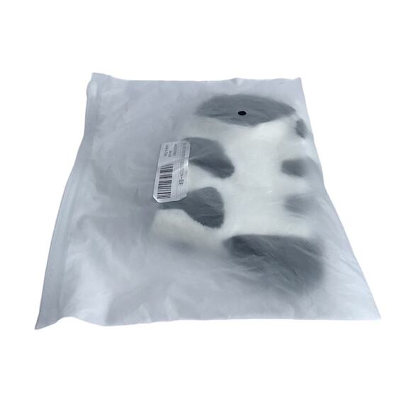 Cow Printed Black & White Knit Crew Socks One Size - Picture 8 of 11